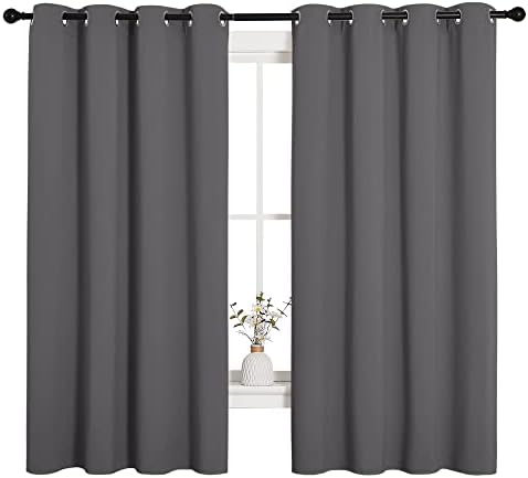 NICETOWN Grey Blackout Curtains - Image 3