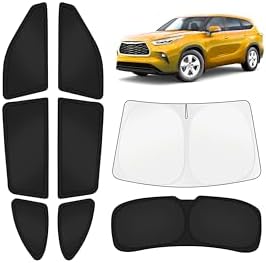 KUST Car Window Shades for Toyota Highlander 2020-2025 2026 Windshield Sun by KUST