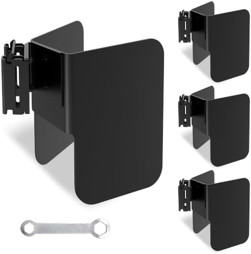 4 Pack E-Track Wheel Chock for Motorcycle – Heavy Duty Steel Dirt Bike Wheel by Unknown