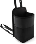 Car Seat Side Storage Bag, Cup Holder & Mesh Pocket Organizer by Moteloor