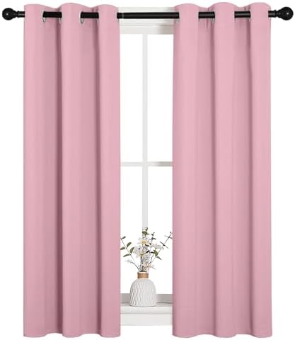 NICETOWN Window Curtain Panels, Thermal Insulated Solid Grommet Blackout - Image 2