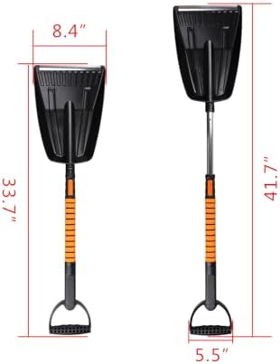 4-in-1 41" Extendable Snow Brush & Ice Scraper - Image 4