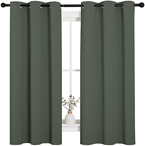 NICETOWN Dark Mallard Blackout Curtains - Image 2