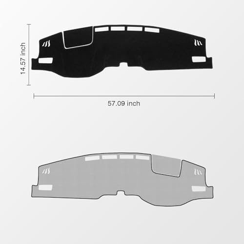 KUST Black Dash Cover for Toyota Venza 2021 2022 2023 2024 Left Hand Driving - Image 2