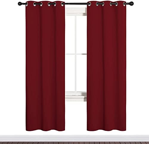 NICETOWN Burgundy Red Blackout Curtains - Image 2