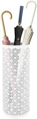 Metal Round Umbrella Stand Rack, Free Standing Umbrella Holder Bin, Canes by Gloserin