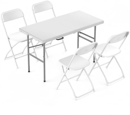 DUMOS 4 FT Folding Picnic Table by DumosLifestyle
