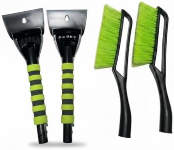 14-Inch Ice Scraper & Snow Brush Combo – Non-Slip Comfort Grip, - Image 2