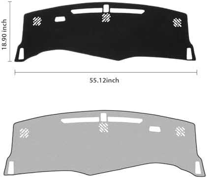 KUST Black Dash Cover for Chevrolet/Chevy Equinox 2025 2026 Polyester Dashboard - Image 2