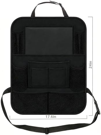 TCJJ Car Seat Organizer Backseat Kick Mats Oxford Back Seat Protector - Image 6