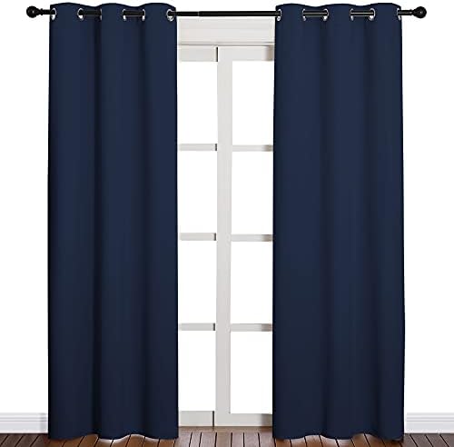 NICETOWN Navy Blackout Curtains - Image 2