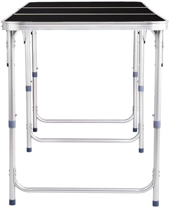 6ft Folding Table, 3 Adjustable Heights Portable Aluminum Camping Table - Image 7