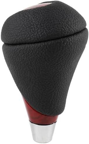 AUTOKAY Walnut Wood Leather Gear Shift Knob Fits - Image 4