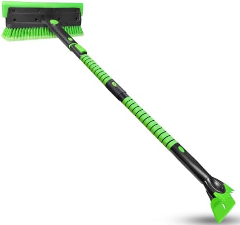 SEAAES 56 Inch Truck Snow Brush Scraper Long Handle Snow Broom by SEAAES