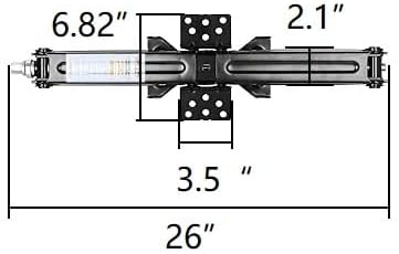 South Bend Component 24 Inch 3000lbs Trailer Scissor Jack - Image 2