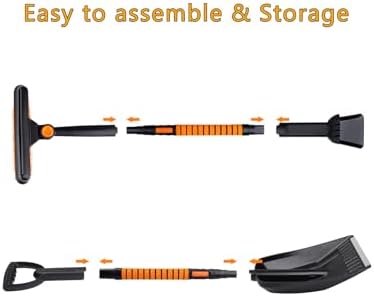 4-in-1 41" Extendable Snow Brush & Ice Scraper - Image 2