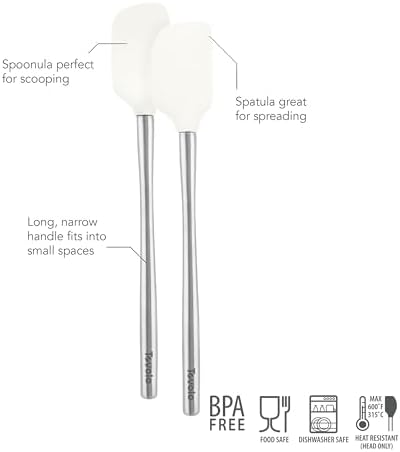 Tovolo Flex Core Mini Silicone Spatula Spoonula Set of 2 - Image 3