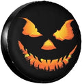 Halloween Pumpkin Face Spare Tire Cover Wheel Protectors Waterproof Wheel by Unknown