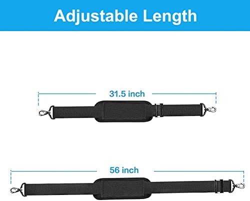 MOSISO 56 inch Shoulder Strap, Adjustable Soft Universal Non-Slip Strap - Image 4