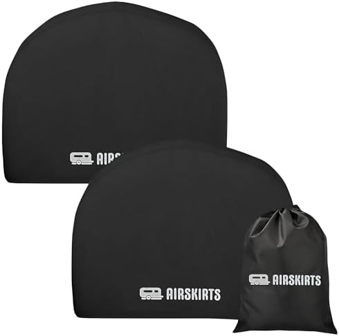 Single-Axle RV Tire Covers for Trailers, Waterproof and UV Resistant, Thick by AirSkirts