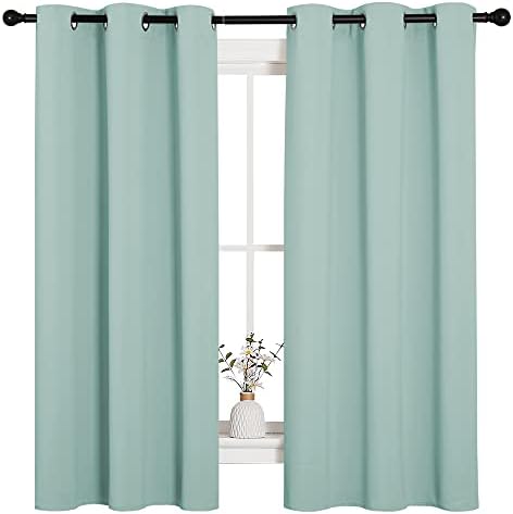 NICETOWN Aqua Blue Blackout Curtains - Image 2