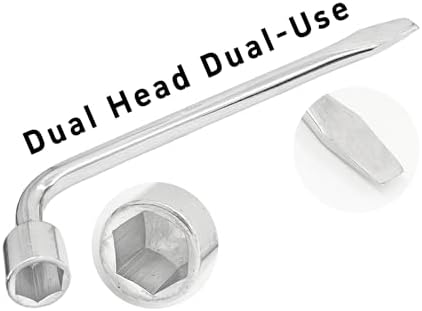 21mm Car Spare Tire Lug Wrench, Heavy Duty L-Type 45# Steel Repair Tool - Image 4