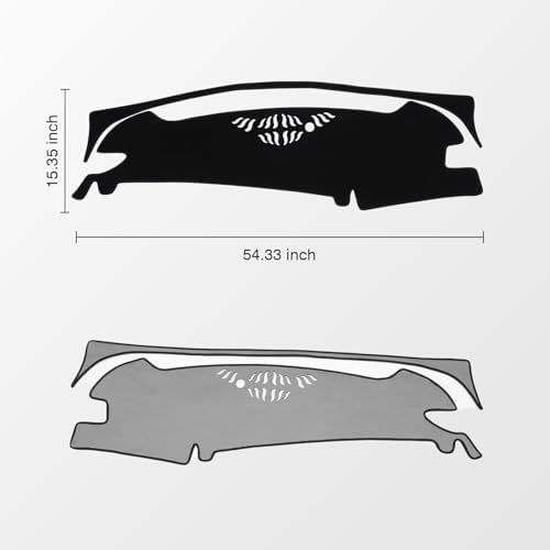 KUST Black Dash Cover for Kia Sportage/NQ5 2023 2024 2025 Polyester Dashboard - Image 2
