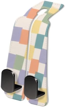 PU Leather Car Seat Hook, Storage Headrest Hanger, Cute Car Backseat Organizer by Unknown