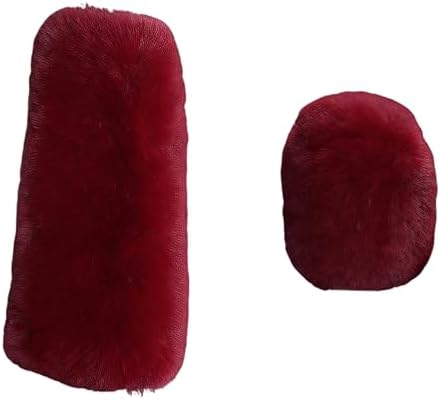 2PCS Fluffy Car Gear Shift Knob & Handbrake Cover, Comfortable Plush Shifter by XJVSS