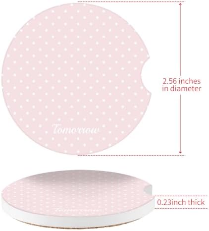 Cute Fashion Polka Dot Car Coasters 2 Pack - Image 6