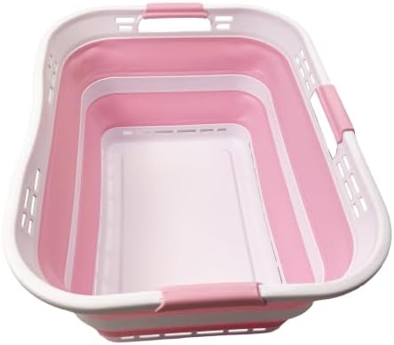 SAMMART 42L Collapsible Plastic Storage Basket by SAMMART