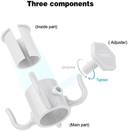 TAGVO Beach Umbrella Hanging Hook, 2 Pack Umbrella Hooks Hanger, 4 Prongs Beach - Image 3