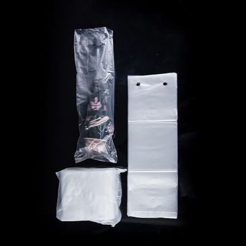 100 Pcs Short Handle Umbrella Bags Clear Waterproof Umbrella Bags Folding - Image 2