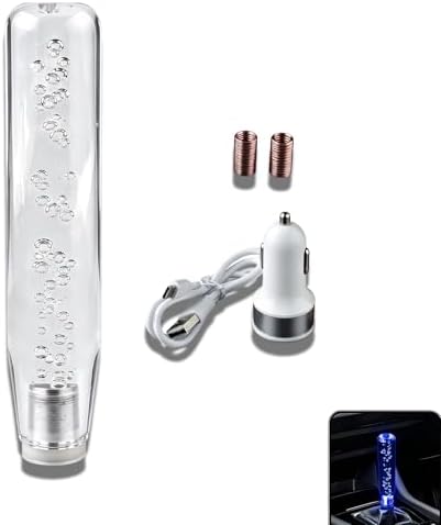 1 PC Car LED Luminous Crystal Gear Shifter, Colorful Bubble Light Shift Knob by Unknown