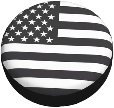 Spare Tire Cover American USA Flag Wheel Protectors - Image 3
