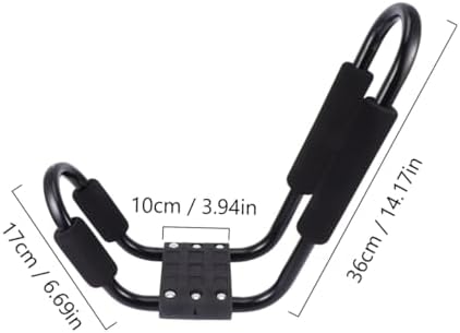 2Pcs J Shaped Kayak Roof Rack Carrier, Aluminum Foam Mount Crossbar Holder - Image 2