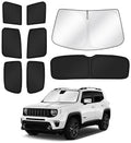 Canvcle Sunshades for 2015-2025 Jeep Renegade Accessories Windshield Sun Shade by Canvcle