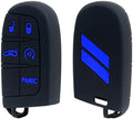 Key Fob Cover for Dodge Accessories 5 Button Key Fob Case by REMOCH