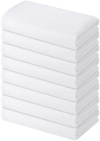 Homaxy 100% Cotton Waffle Weave Kitchen Towels, 8 Pack by Homaxy