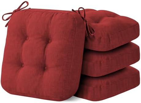 IASEAHK Memory Foam Dining Chair Cushions, 16.5"x16.5"x3.5" by IASEAHK