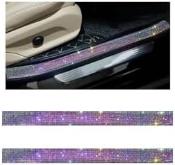 2PCS Bling Car Door Sill Protector, Shiny Crystal Rhinestone Door Edge Entry by Unknown
