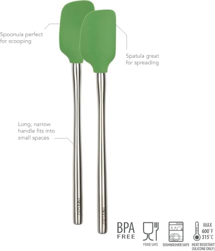 Tovolo Flex Core Mini Silicone Spatula Spoonula Set of 2 - Image 2