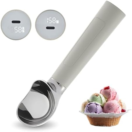 Heated Ice Cream Scoop Rechargeable, Electric Warming Ice Cream Scooper by FrostJoy