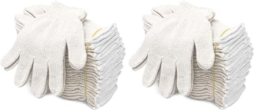 Evridwear Cotton Polyester String Knit Shell Safety Protection Work Gloves by Evridwear
