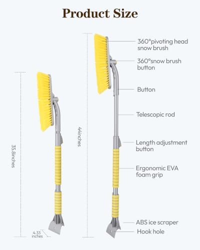 WHHMK 44" Snow Brush for SUV - Image 6