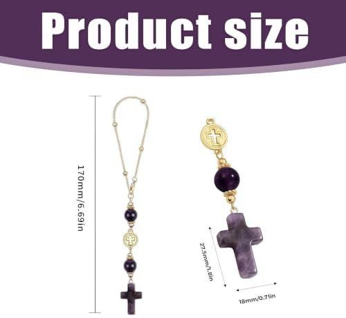 Crystal Hanging Car Charm, Stone Style Car Decor - Image 7