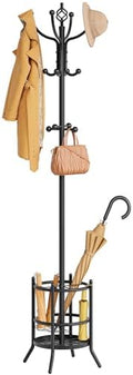 Tajsoon Coat Rack with Umbrella Holder, Coat Stand With 16 Hooks by Tajsoon
