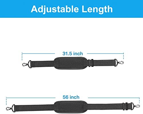 MOSISO 56 inch Shoulder Strap, Adjustable Soft Universal Non-Slip Strap - Image 3