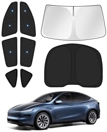 Canvcle Upgraded Window Shades for Tesla Model Y Juniper 2025 2026 Accessories by Canvcle