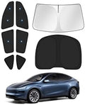 Canvcle Upgraded Window Shades for Tesla Model Y Juniper 2025 2026 Accessories by Canvcle